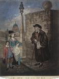 Old Ballad Singer Standing on a Street Corner, C1780-JR Smith-Giclee Print