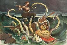 Attack Of The Royal Kraken-JS Pughe-Framed Art Print