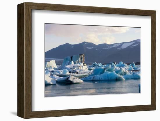 Jškulsarlon - Glacier Lagoon in Morning Light-Catharina Lux-Framed Photographic Print