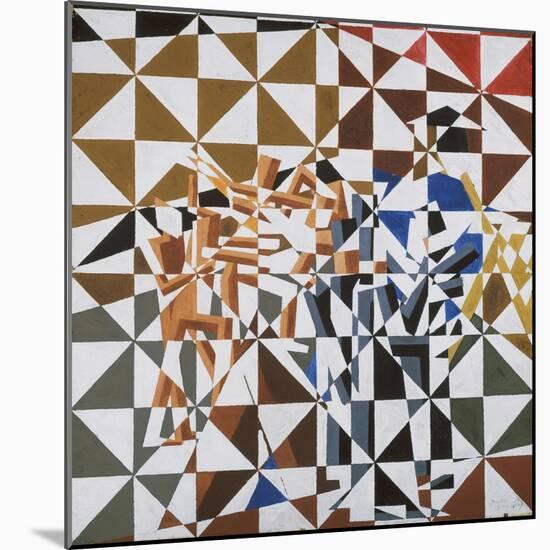 Ju-Jitsu-David Bomberg-Mounted Giclee Print