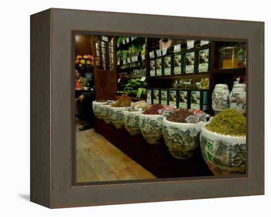 Ju Xian Ming Tea Company, Dashanlan Street, Old Beijing, China-Pete Oxford-Framed Premier Image Canvas