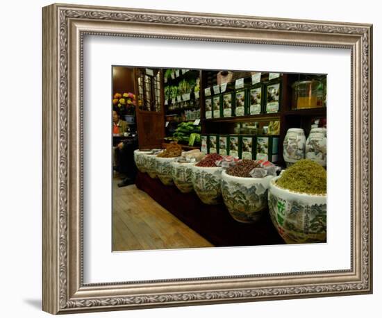 Ju Xian Ming Tea Company, Dashanlan Street, Old Beijing, China-Pete Oxford-Framed Photographic Print