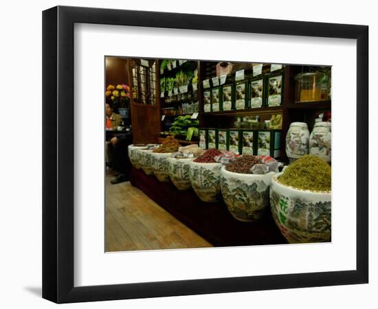 Ju Xian Ming Tea Company, Dashanlan Street, Old Beijing, China-Pete Oxford-Framed Photographic Print