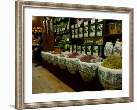 Ju Xian Ming Tea Company, Dashanlan Street, Old Beijing, China-Pete Oxford-Framed Photographic Print