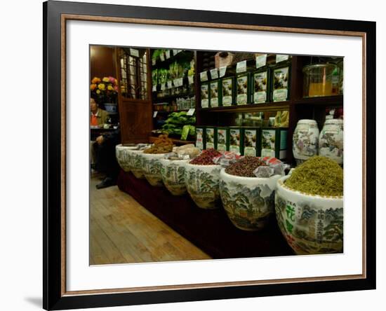 Ju Xian Ming Tea Company, Dashanlan Street, Old Beijing, China-Pete Oxford-Framed Photographic Print