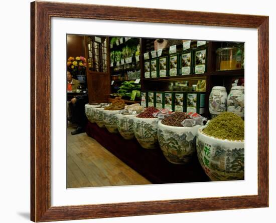 Ju Xian Ming Tea Company, Dashanlan Street, Old Beijing, China-Pete Oxford-Framed Photographic Print