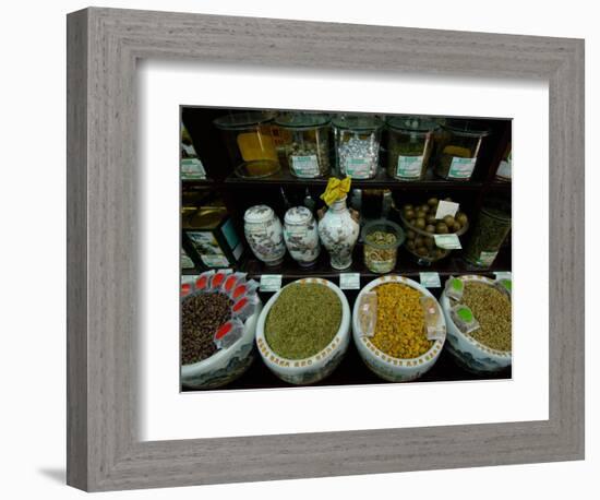 Ju Xian Ming Tea Company, Dashanlan Street, Old Beijing, China-Pete Oxford-Framed Photographic Print