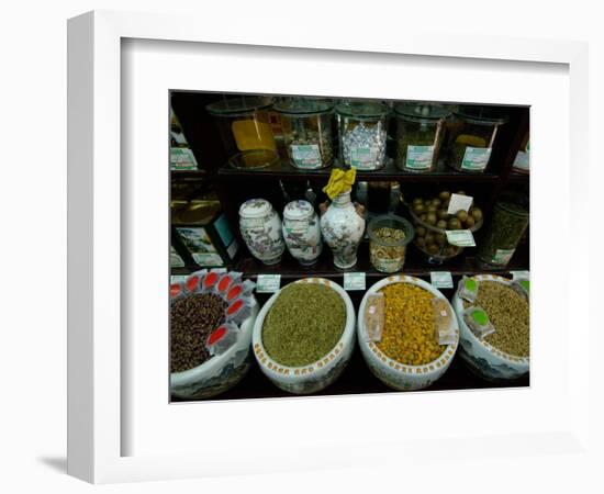 Ju Xian Ming Tea Company, Dashanlan Street, Old Beijing, China-Pete Oxford-Framed Photographic Print