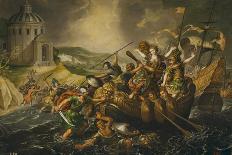 The Israelites Crossing the Red Sea (The Parting of the Red Sea)-Juan de la Corte-Framed Giclee Print