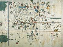 Map of Countries First Discovered by Christopher Columbus (1451-1506) 1500-Juan de la Cosa-Giclee Print