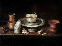 Flowers and Fruit in a China Bowl, C.1645-Juan De Zurbaran-Premier Image Canvas