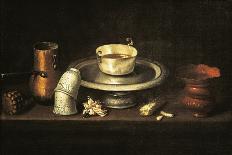 Flowers and Fruit in a China Bowl, C.1645-Juan De Zurbaran-Premier Image Canvas