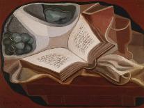 Book and Fruit Bowl-Juan Gris-Giclee Print