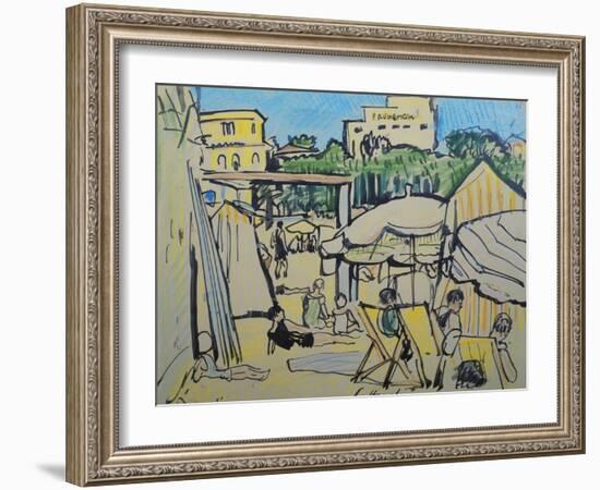 Juan-Les-Pins-George Leslie Hunter-Framed Giclee Print