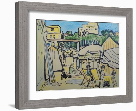 Juan-Les-Pins-George Leslie Hunter-Framed Giclee Print