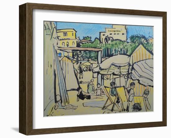 Juan-Les-Pins-George Leslie Hunter-Framed Giclee Print