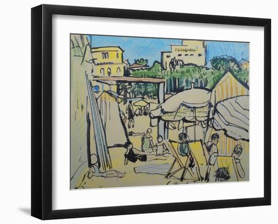 Juan-Les-Pins-George Leslie Hunter-Framed Giclee Print