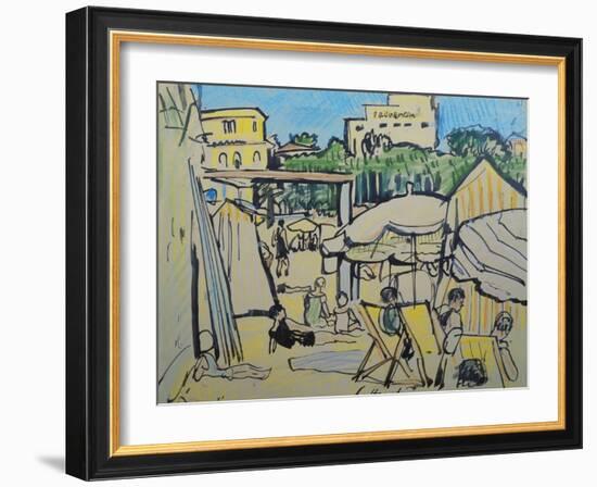 Juan-Les-Pins-George Leslie Hunter-Framed Giclee Print