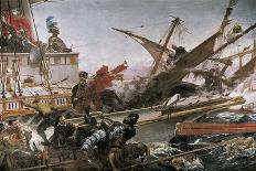 Naval Battle of Lepanto-Juan Luna Y Novicio-Framed Art Print