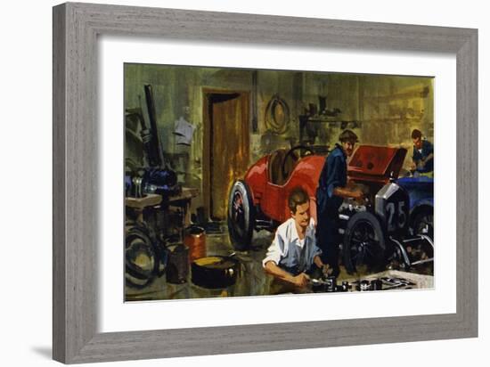 Juan-Manuel Fangio Was an Apprentice to Racing Driver Viggiano-Ferdinando Tacconi-Framed Giclee Print