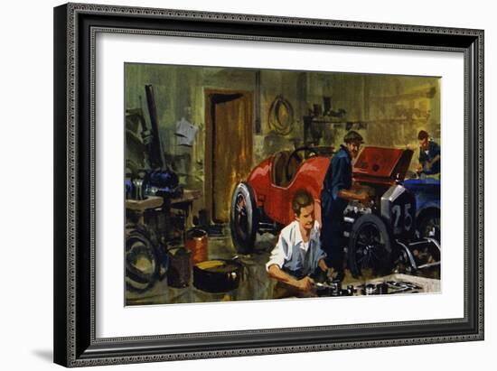 Juan-Manuel Fangio Was an Apprentice to Racing Driver Viggiano-Ferdinando Tacconi-Framed Giclee Print