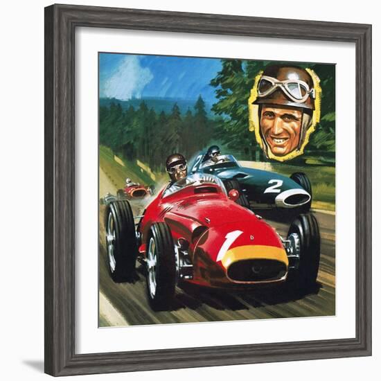 Juan Manuel Fangio-Wilf Hardy-Framed Giclee Print