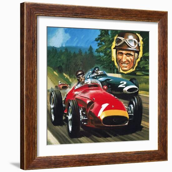 Juan Manuel Fangio-Wilf Hardy-Framed Giclee Print