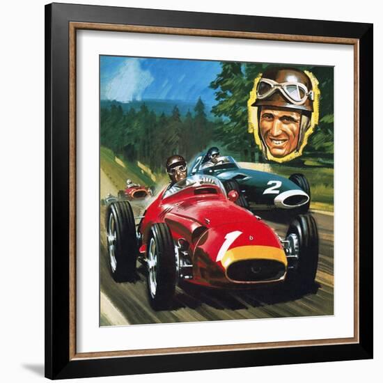 Juan Manuel Fangio-Wilf Hardy-Framed Giclee Print