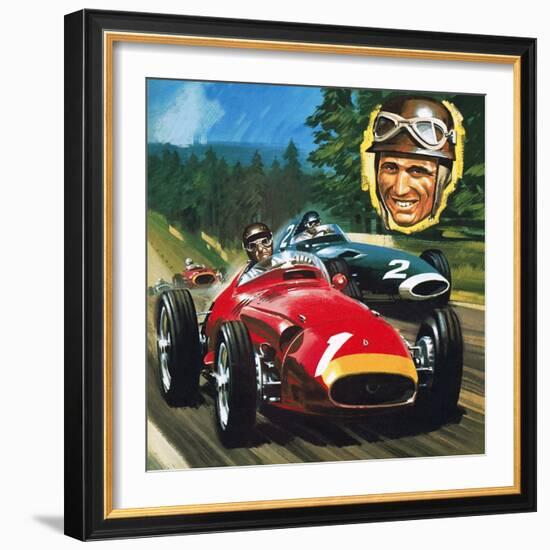 Juan Manuel Fangio-Wilf Hardy-Framed Giclee Print