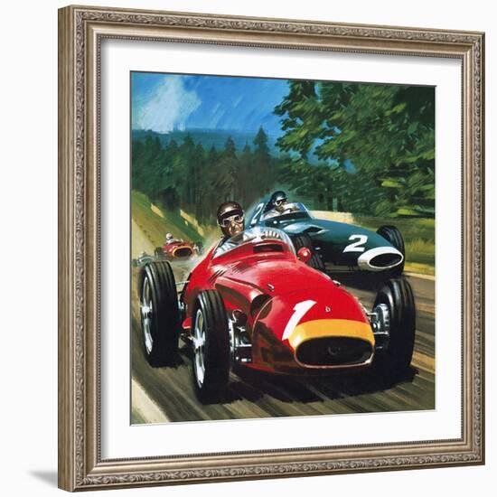 Juan Manuel Fangio-Wilf Hardy-Framed Giclee Print