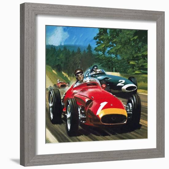 Juan Manuel Fangio-Wilf Hardy-Framed Giclee Print