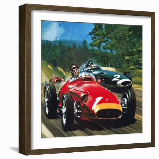 Juan Manuel Fangio-Wilf Hardy-Framed Giclee Print