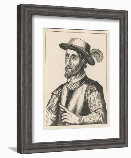 Juan Ponce de Leon Spanish Explorer-null-Framed Art Print