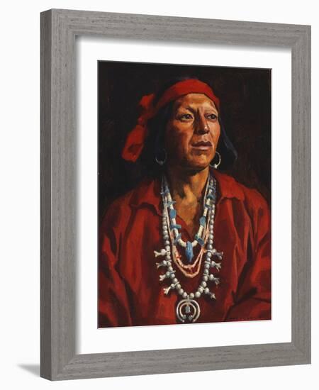 Juan, Pueblo Indian, 1927-Eanger Irving Couse-Framed Giclee Print