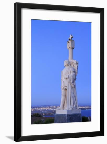 Juan Rodriguez Cabrillo Statue-Richard Cummins-Framed Photographic Print