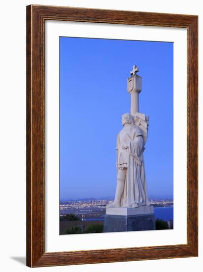 Juan Rodriguez Cabrillo Statue-Richard Cummins-Framed Photographic Print