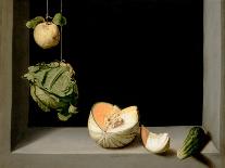 Quince, Cabbage, Melon, and Cucumber, C.1602-Juan Sanchez Cotan-Mounted Giclee Print