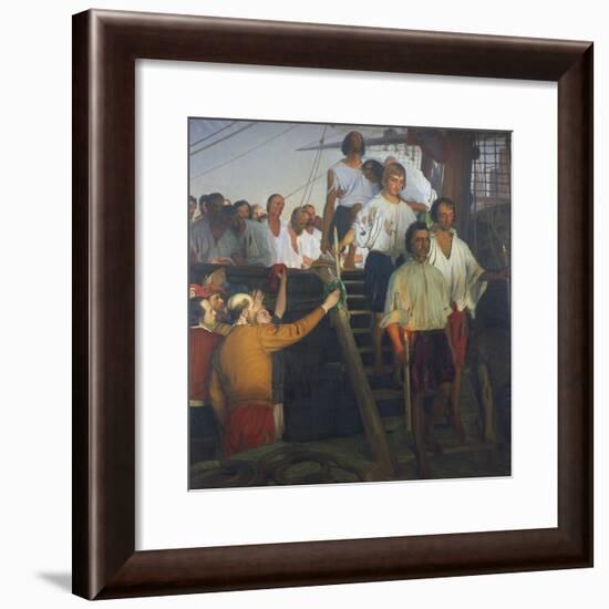 Juan Sebastian Elcano and His Crew, Painting-null-Framed Giclee Print