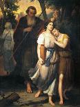 Lot Leaving Sodom with His Family, 1853-Juan Urruchi-Framed Giclee Print