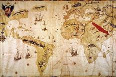 Vespucci's World Map, 1526-Juan Vespucci-Premier Image Canvas