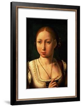 Juana or Joanna of Castile, Called "The Mad" (1479-1555) Daughter of Ferdinand II of Aragon-Juan de Flandes-Framed Giclee Print