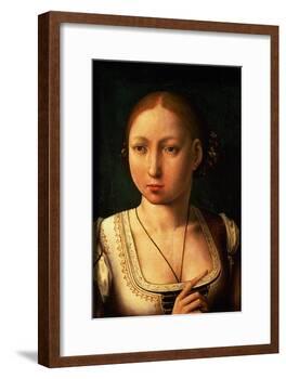 Juana or Joanna of Castile, Called "The Mad" (1479-1555) Daughter of Ferdinand II of Aragon-Juan de Flandes-Framed Giclee Print