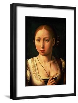 Juana or Joanna of Castile, Called "The Mad" (1479-1555) Daughter of Ferdinand II of Aragon-Juan de Flandes-Framed Giclee Print