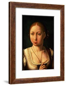 Juana or Joanna of Castile, Called "The Mad" (1479-1555) Daughter of Ferdinand II of Aragon-Juan de Flandes-Framed Giclee Print