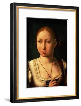 Juana or Joanna of Castile, Called "The Mad" (1479-1555) Daughter of Ferdinand II of Aragon-Juan de Flandes-Framed Giclee Print