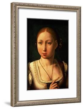 Juana or Joanna of Castile, Called "The Mad" (1479-1555) Daughter of Ferdinand II of Aragon-Juan de Flandes-Framed Giclee Print