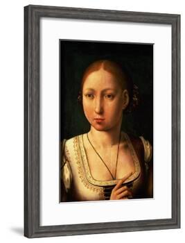 Juana or Joanna of Castile, Called "The Mad" (1479-1555) Daughter of Ferdinand II of Aragon-Juan de Flandes-Framed Giclee Print
