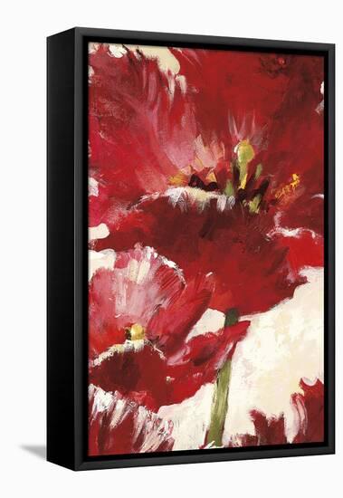 Jubilant Red Tulip Panel 2-Brent Heighton-Framed Stretched Canvas