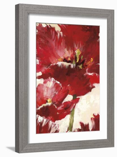 Jubilant Red Tulip Panel 2-Brent Heighton-Framed Art Print