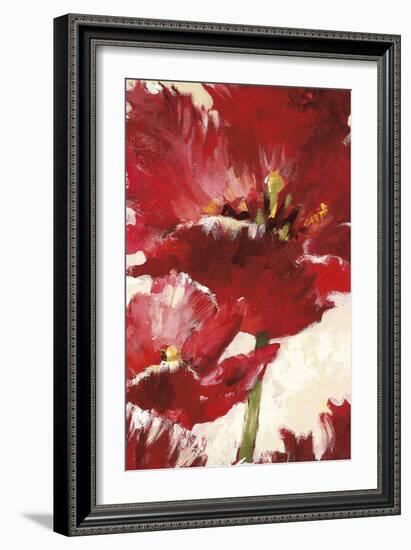 Jubilant Red Tulip Panel 2-Brent Heighton-Framed Art Print